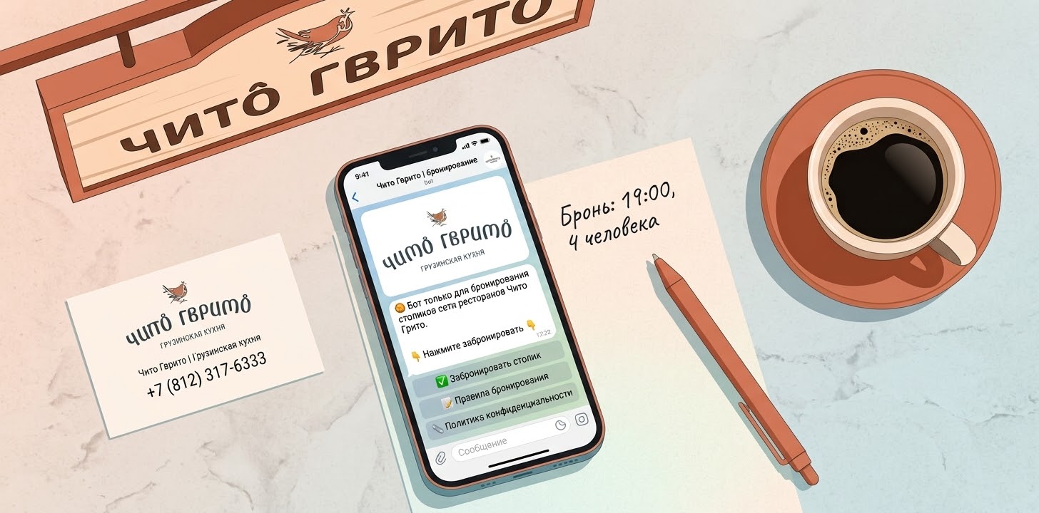 Как забронировать столик в Чито Гврито: все способы и лайфхаки